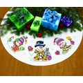 DIMENSIONS / 08823  "Three Snowmen Tree Skirt"